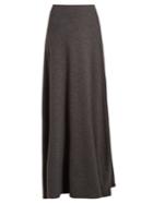 The Row Oda Stretch-cashmere Skirt