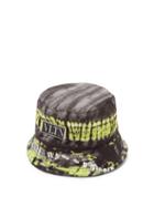 Matchesfashion.com Valentino Garavani - Vltn Logo-plaque Tie-dye Twill Bucket Hat - Mens - Multi