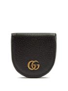 Matchesfashion.com Gucci - Gg Marmont Grained Leather Coin Purse - Mens - Black
