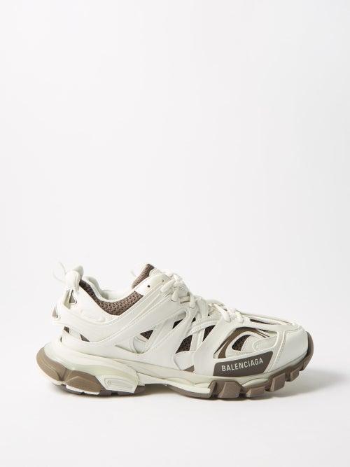 Balenciaga - Track Panelled Trainers - Mens - White Multi