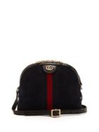 Matchesfashion.com Gucci - Ophidia Gg Suede Cross Body Bag - Womens - Navy Multi
