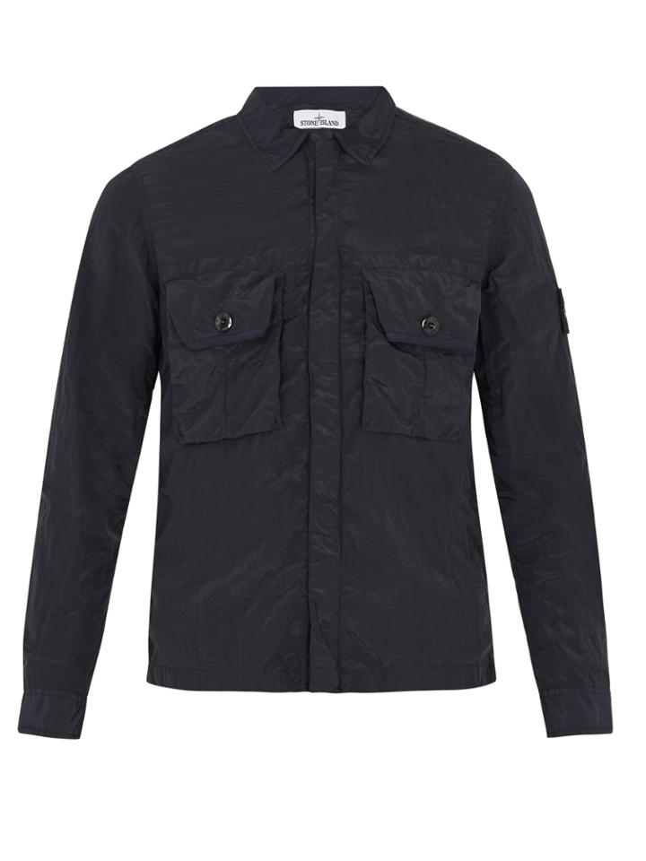 Stone Island Point-collar Lightweight Overshirt