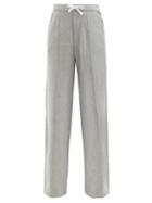 Ladies Rtw Officine Gnrale - Coby Fleeceback Cotton-jersey Sweatpants - Womens - Mid Grey