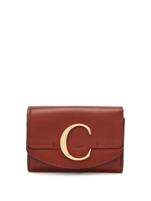 Matchesfashion.com Chlo - C Mini Leather Wallet - Womens - Dark Brown