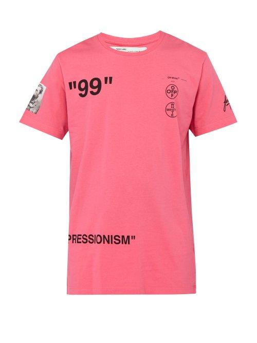 Matchesfashion.com Off-white - Impressionism Print T Shirt - Mens - Pink