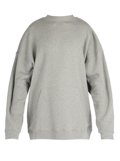 Matchesfashion.com Y/project - Oversized Cotton Hooded Sweatshirt - Mens - Grey