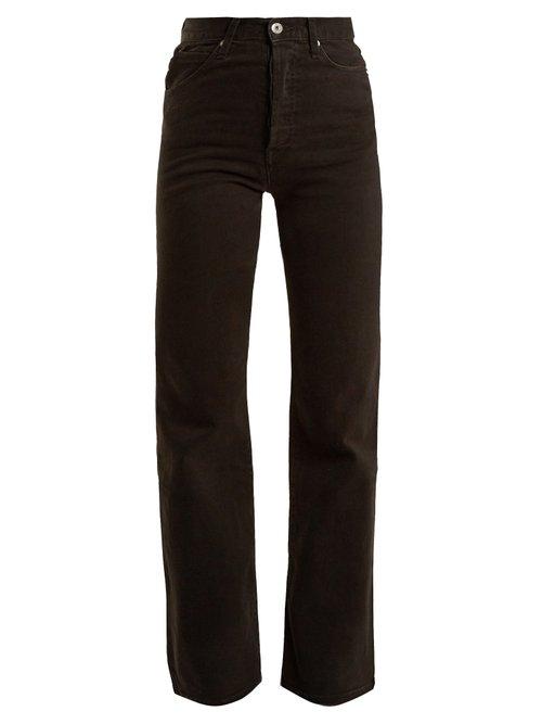 Matchesfashion.com Eve Denim - Juliette High Rise Straight Leg Jeans - Womens - Black