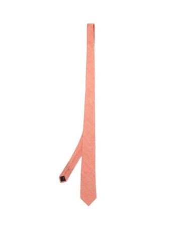 Matchesfashion.com Comme Les Loups - Roseate Slubbed Linen Tie - Mens - Pink