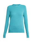 Matchesfashion.com Barrie - Arran Pop Cashmere Sweater - Womens - Blue