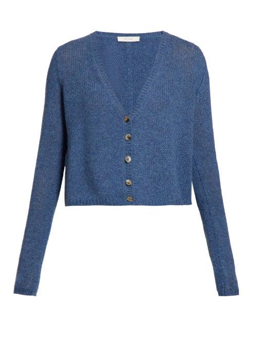Matchesfashion.com The Row - Abigael V Neck Cardigan - Womens - Light Blue