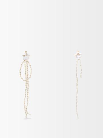 Anita Berisha - Shooting Stars Pearl & 12kt Gold-plated Earrings - Womens - Pearl