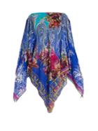 Etro Floral And Paisley-print Silk-crepe Cover-up