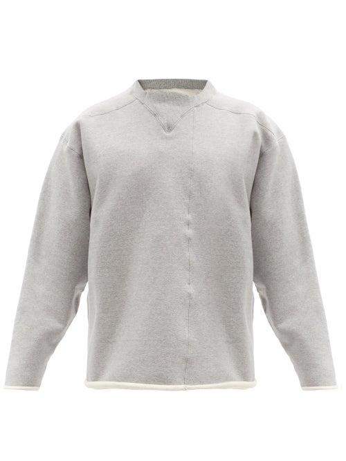 Kuro - 360 Cotton-blend Jersey Sweatshirt - Mens - Grey