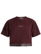 Adidas By Stella Mccartney Essentials Mesh-insert Performance T-shirt