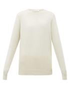 Matchesfashion.com Extreme Cashmere - No. 36 Be Classic Cashmere Blend Sweater - Womens - Cream