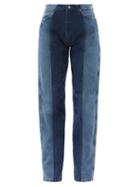 E.l.v. Denim - The Twin Match Boyfriend Jeans - Womens - Dark Blue