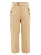 Matchesfashion.com Marni - High-rise Cropped Cotton-blend Trousers - Womens - Beige