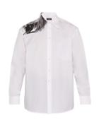 Matchesfashion.com Raf Simons - Photographic Print Cotton Poplin Shirt - Mens - White