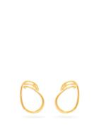 Matchesfashion.com Charlotte Chesnais - Maxi Round Trip 18kt Gold-vermeil Earrings - Womens - Gold