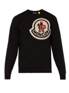 Matchesfashion.com 2 Moncler 1952 - Oversized Logo Cotton Sweatshirt - Mens - Black