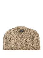 Matchesfashion.com Calvin Klein 205w39nyc - Knitted Melange Wool Blend Shawl - Womens - Brown