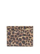 Christian Louboutin - Kios Cone-stud Leopard-print Leather Cardholder - Womens - Leopard