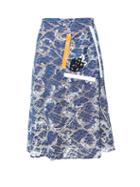 Christopher Kane Tape And Sequin-embellished Lace Skirt