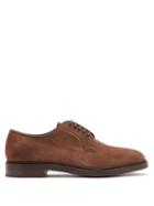 Matchesfashion.com Officine Gnrale - Henry Suede Derby Shoes - Mens - Brown