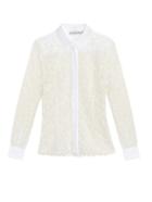 Mary Katrantzou Owena Paisley Macram-lace Blouse