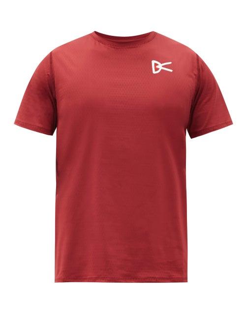 Matchesfashion.com District Vision - Air Wear Logo-print T-shirt - Mens - Burgundy