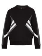 Neil Barrett Tri-colour Zip-side Jersey Sweatshirt