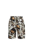 Matchesfashion.com Edward Crutchley - Leopard-print Silk Shorts - Womens - Leopard