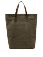 Matchesfashion.com Officine Gnrale - Rectangular Suede Tote Bag - Mens - Khaki