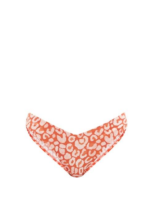 Matchesfashion.com Fisch - Toiny Leopard-print Bikini Briefs - Womens - Leopard