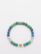 Musa By Bobbie - Chrysoprase, Kyanite & 18kt Gold Bracelet - Womens - Blue Multi