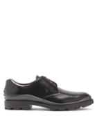 Matchesfashion.com Tod's - Calgary Pebbled Leather Derby Shoes - Mens - Black