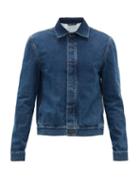 Matchesfashion.com The Row - Jaden Concealed-placket Cotton-denim Jacket - Mens - Blue