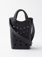 Balenciaga - X Crocs Mini Perforated Rubber Cross-body Bag - Womens - Black