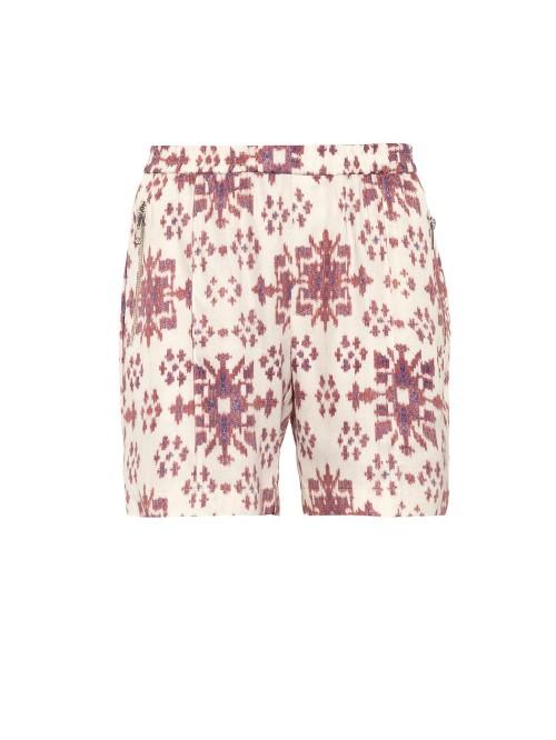 Baja East Tribal-print Cady Shorts