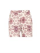 Baja East Tribal-print Cady Shorts
