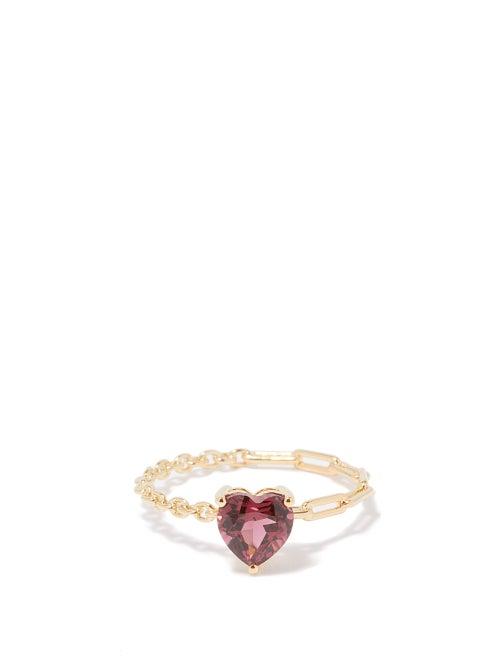 Yvonne Lon - Rhodolite & 18kt Gold Ring - Womens - Pink
