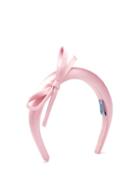 Matchesfashion.com Prada - Bow Embellished Silk Satin Headband - Womens - Pink