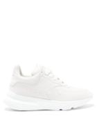 Matchesfashion.com Alexander Mcqueen - Raised Sole Low Top Leather Trainers - Mens - White