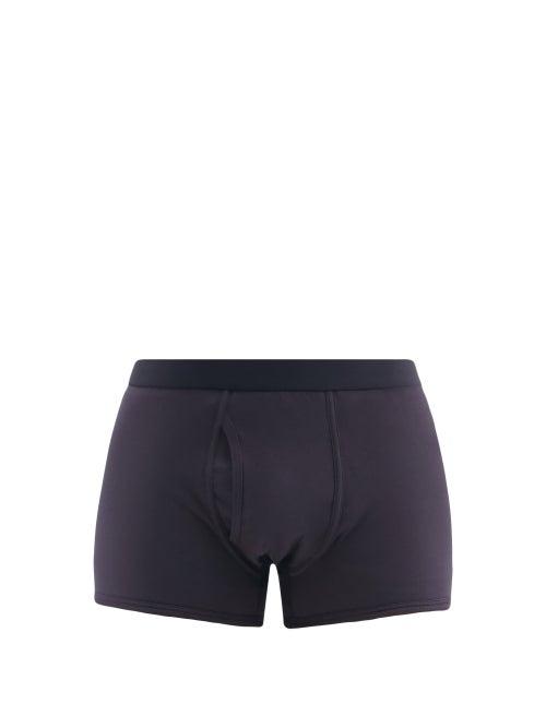 Matchesfashion.com Comme Des Garons Shirt - Cotton-jersey Boxer Briefs - Mens - Navy