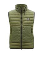 Stone Island - Logo-patch Quilted Down Nylon-ripstop Gilet - Mens - Green