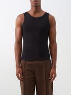 S.s. Daley - Quinton Cutout Organic-cotton Jersey Tank Top - Mens - Black