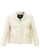 Matchesfashion.com Marc Jacobs Runway - Single-breasted Wool-blend Boucl Jacket - Womens - Ivory