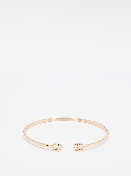 Gucci - Gg 18kt Rose-gold Cuff - Womens - Rose Gold