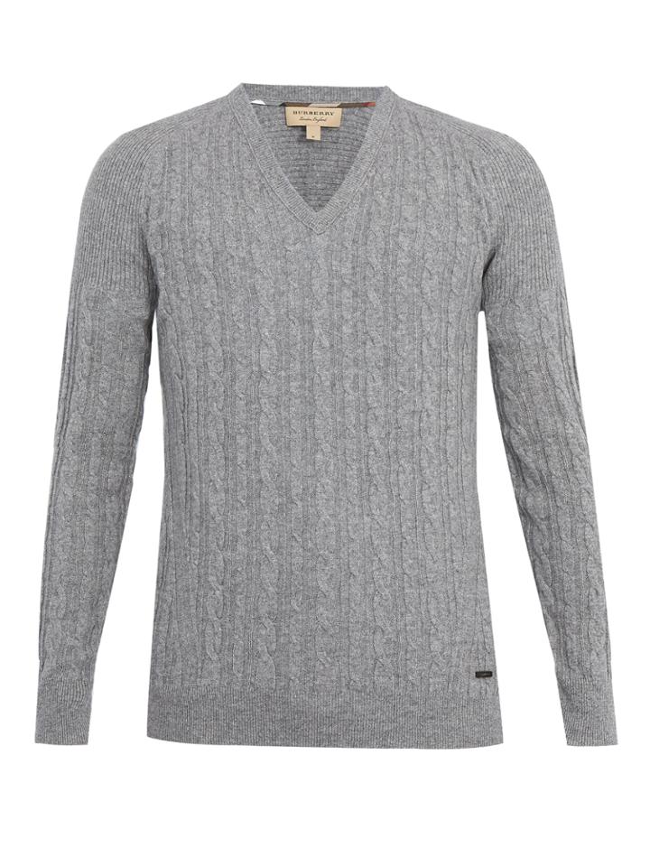 Burberry Worthing Cashmere Cable-knit Sweater