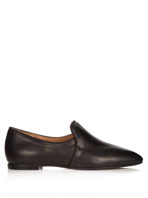 Matchesfashion.com The Row - Alys Calf Leather Loafers - Womens - Black